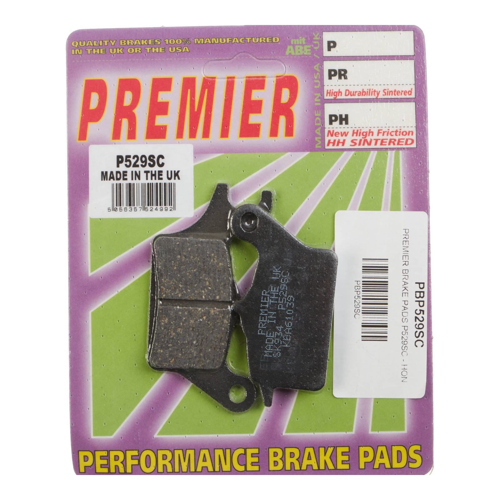 Premier Brake Pads - P-SC Organic Scooter