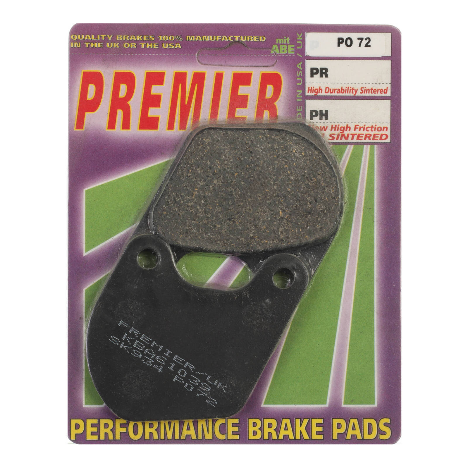 Premier Brake Pads - P Organic Standard