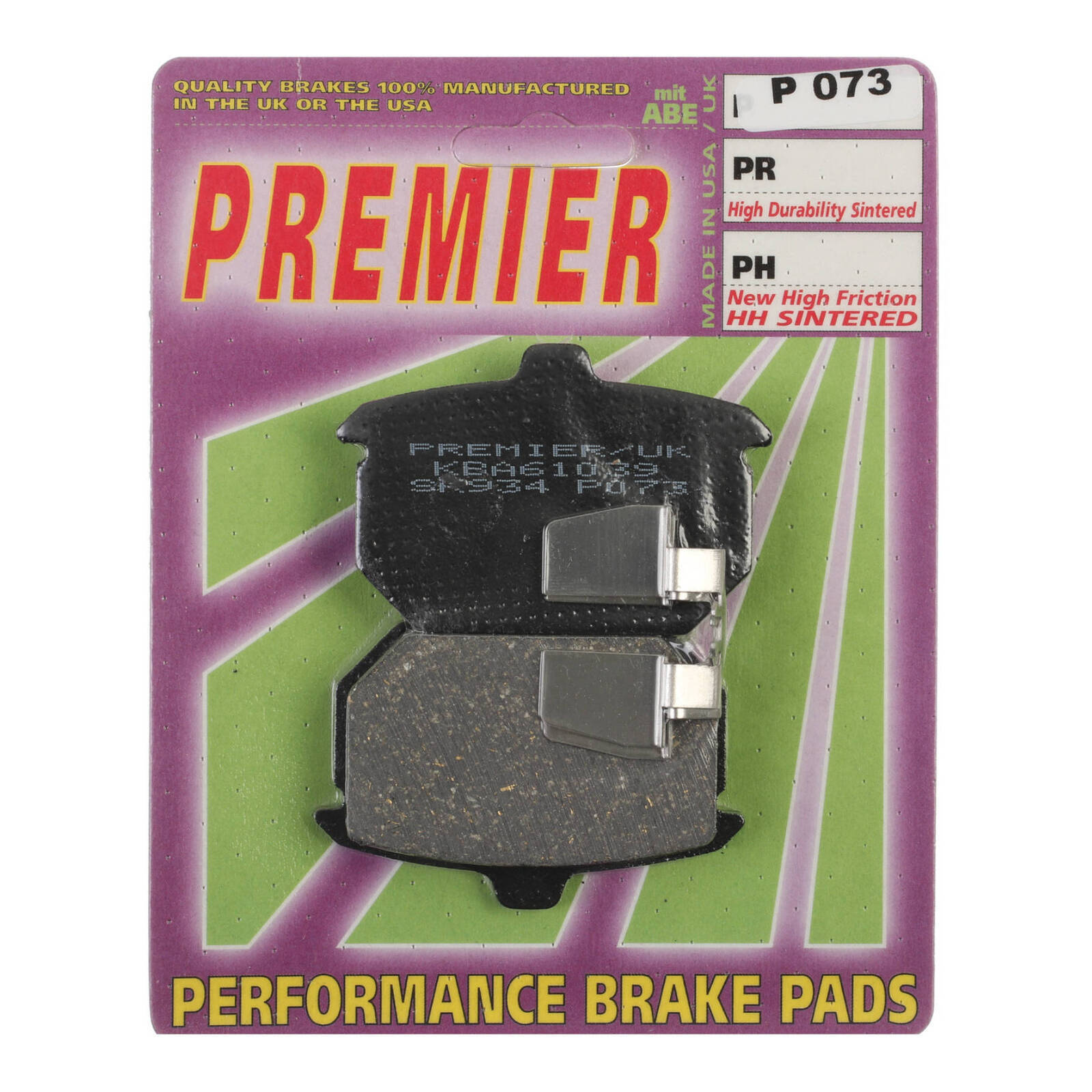 Premier Brake Pads - P Organic Standard