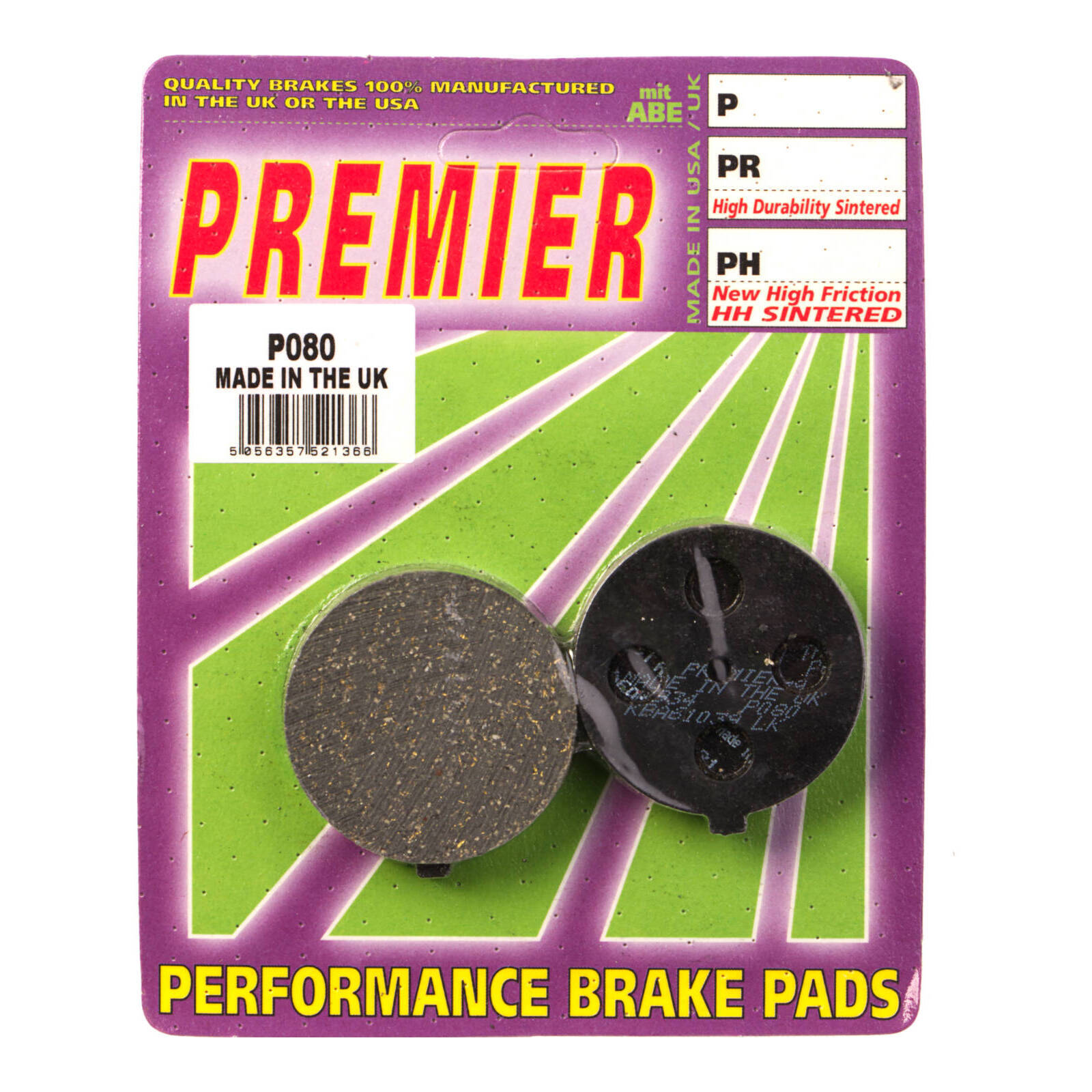 Premier Brake Pads - P Organic Standard