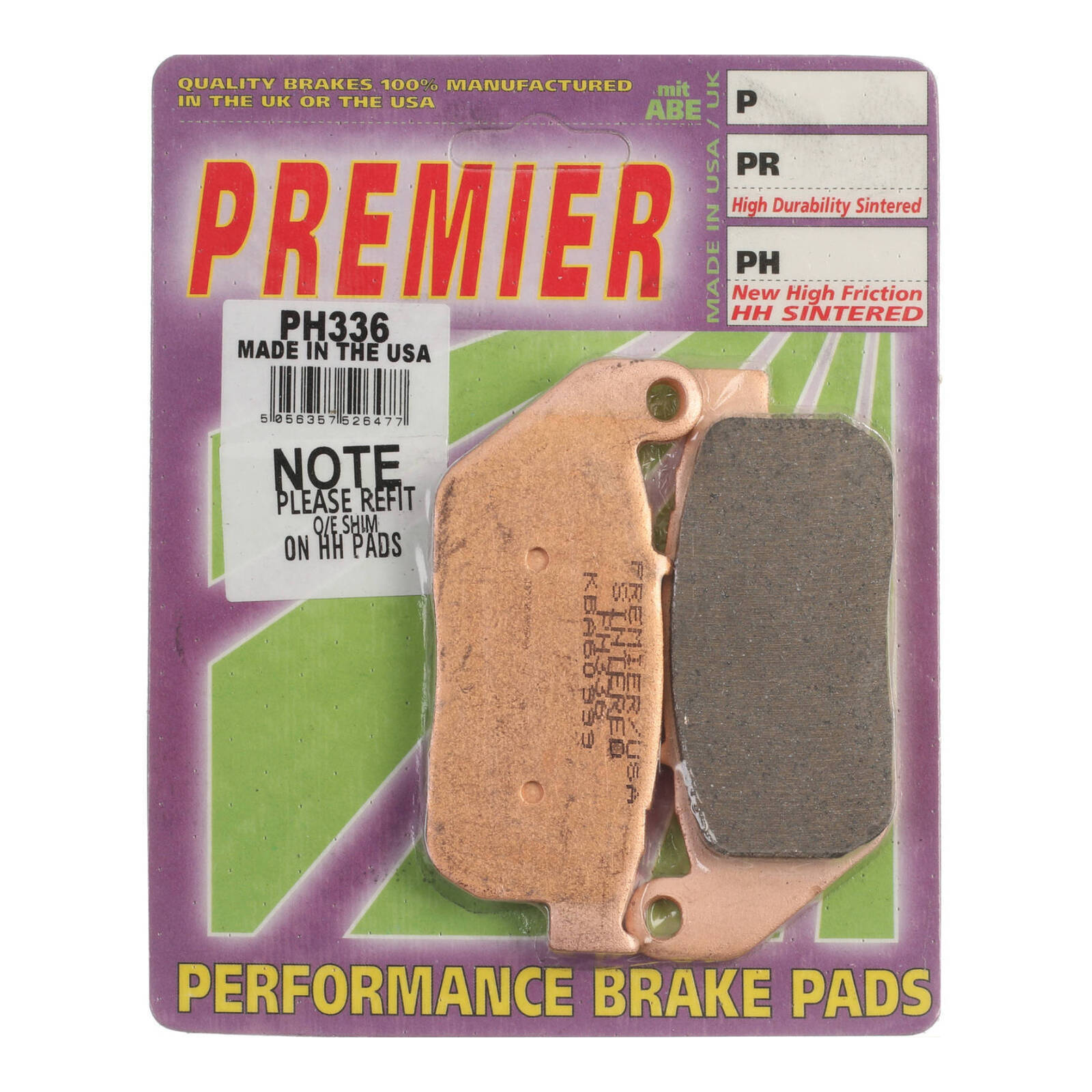 Premier Brake Pads - PH Street Sintered (GF272S3)