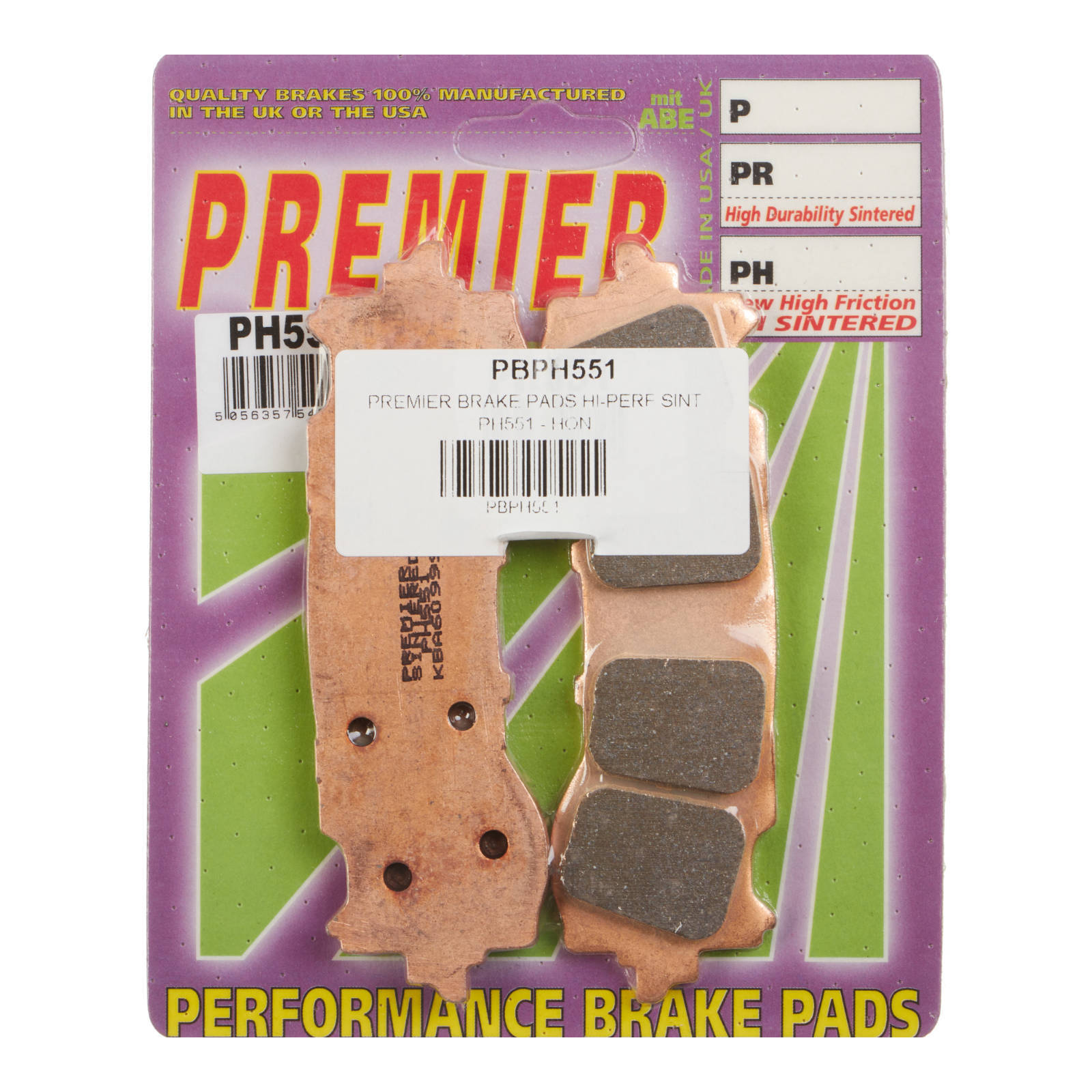 Premier Brake Pads - PH Street Sintered