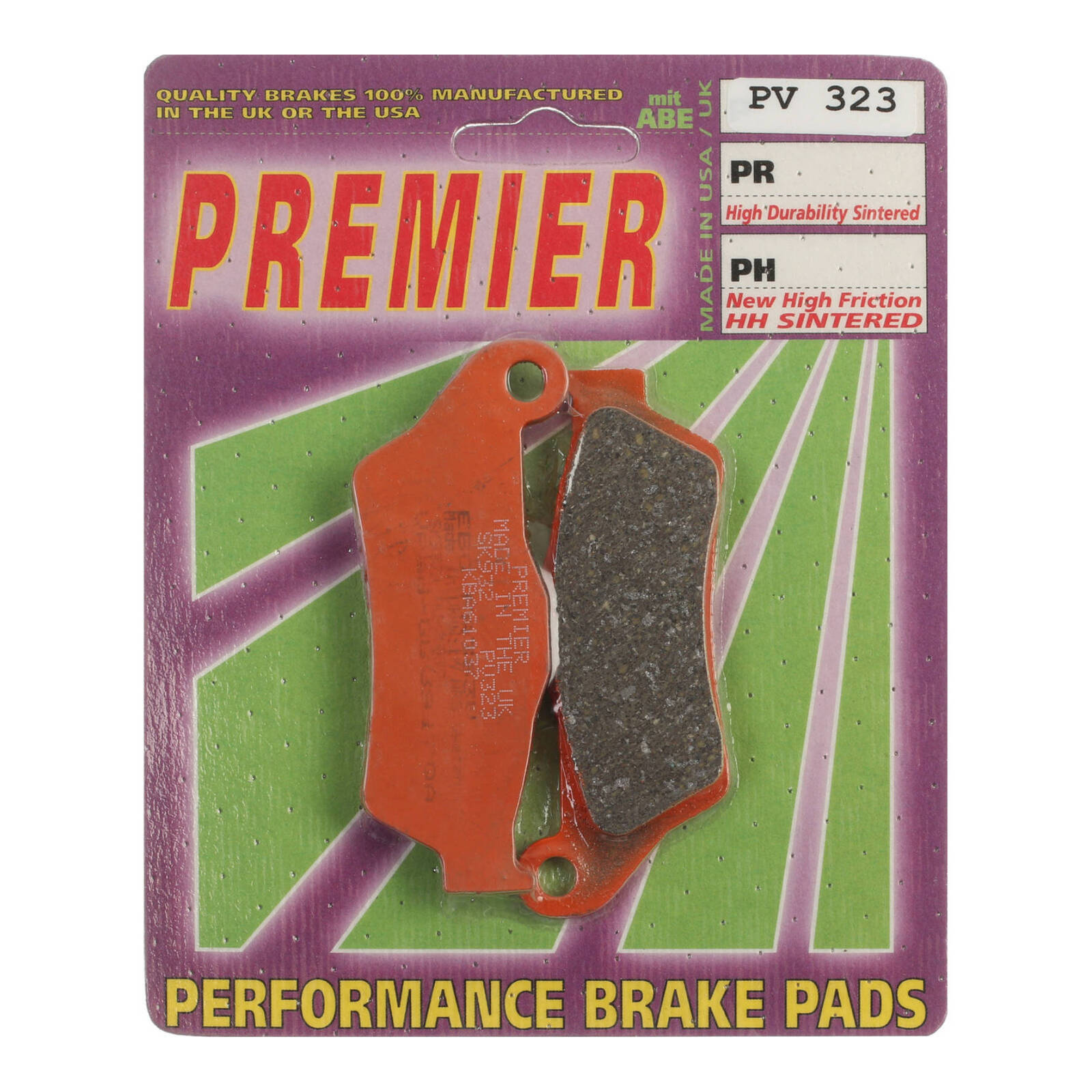 Premier Brake Pads - PV Semi Sintered