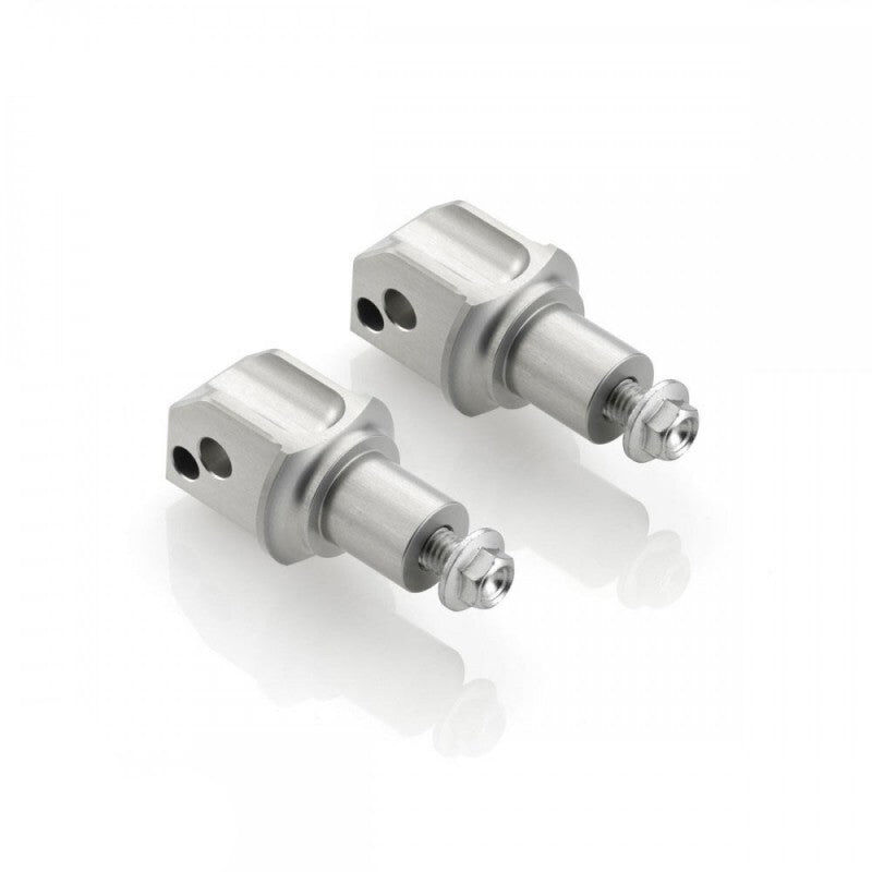 Rizoma Peg Adaptors for Rider Footpegs Silver for Ducati Some Models