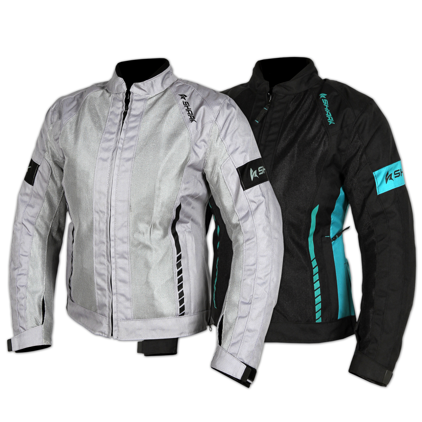 Shark Ladies Aired Jacket [Black/Teal - 6]