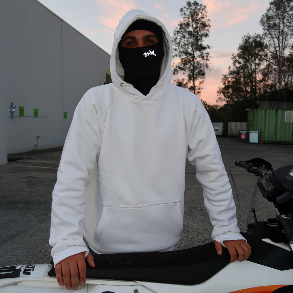 Shark Blank Protective Hoodie [White - XS]