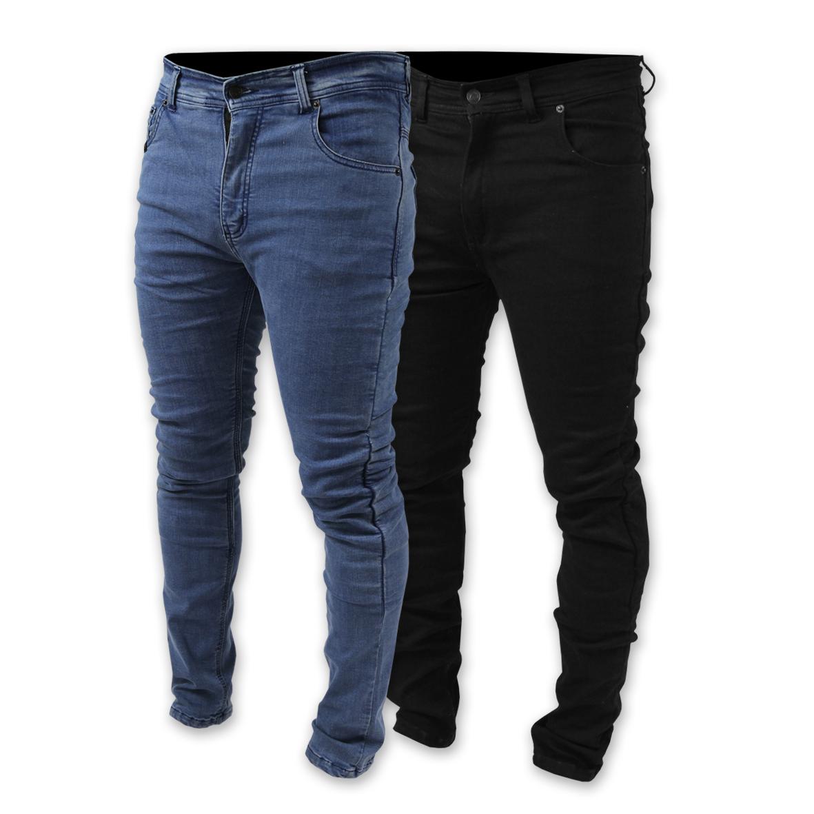 Shark Mens Skinny Leg Protective Jeans [Blue - 28]