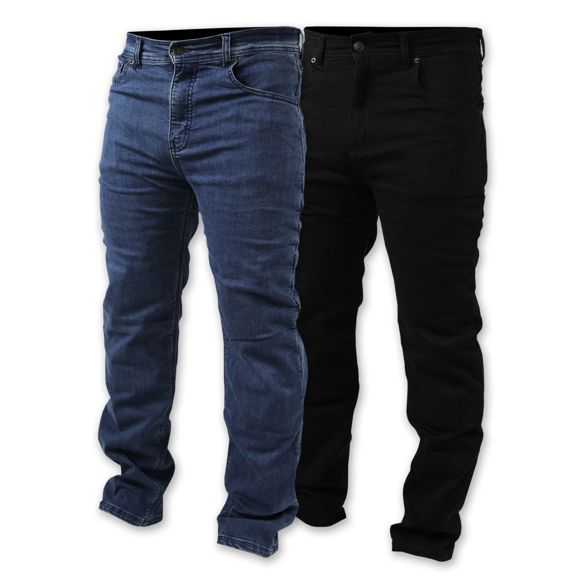 Shark Mens Straight Leg Protective Jeans [Blue - 28]