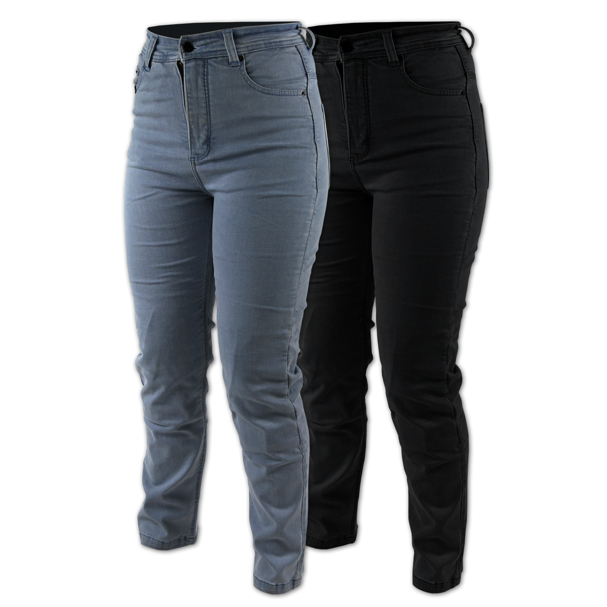 Shark MOM Relaxed Fit Protective Jeans [Blue - 4]