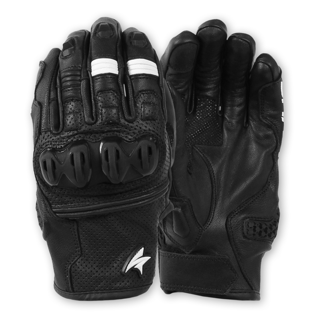 Shark Tract Leather Glove [Black - XS]