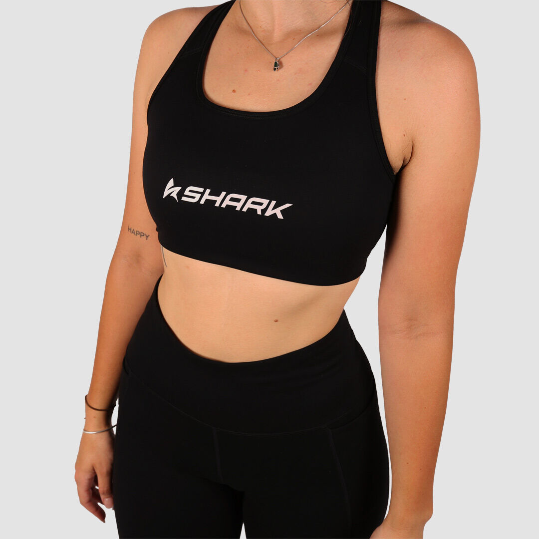 Shark Womens Activewear Bra Black - XS