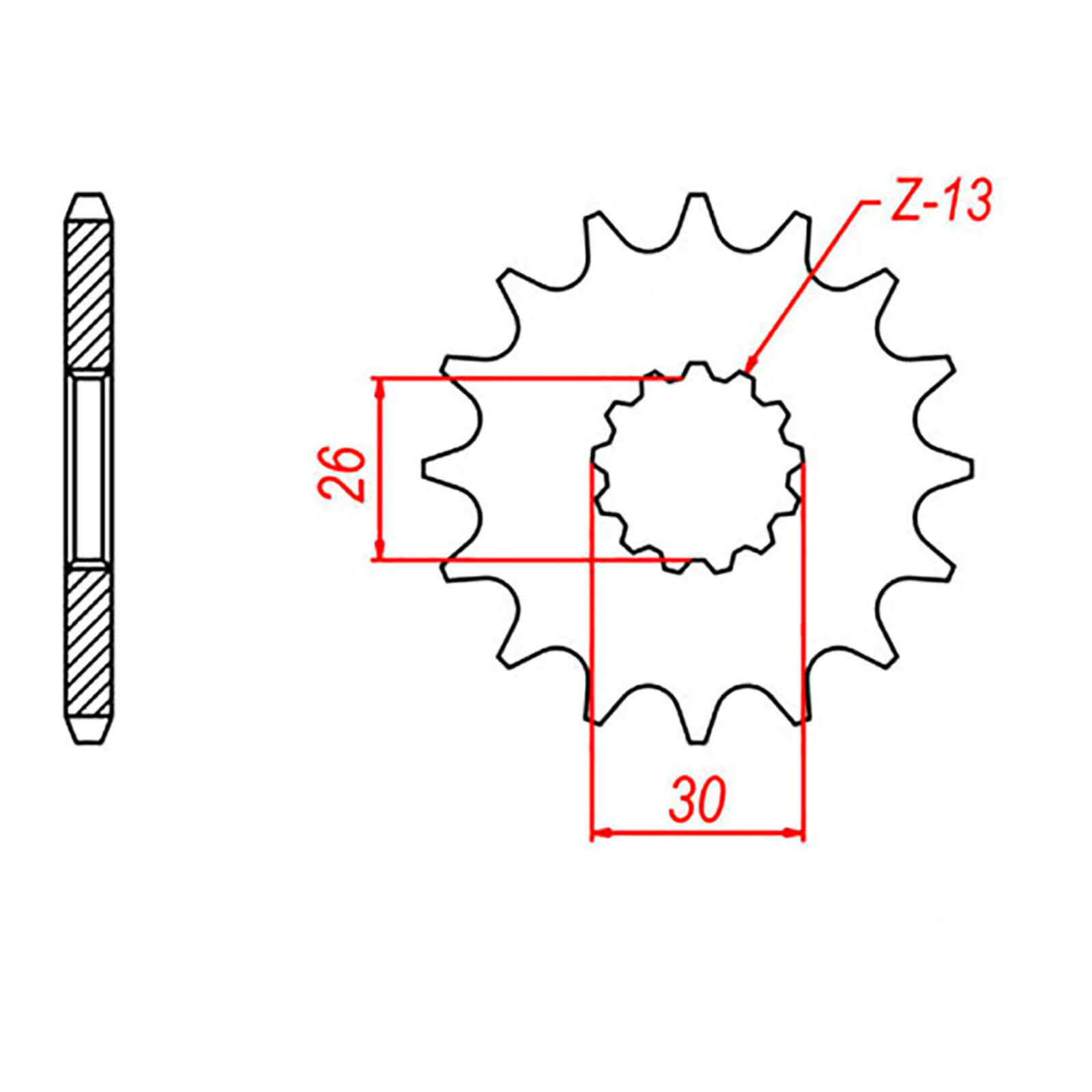 MTX 1183 Steel Front Sprocket #525 (17T) (10-TR4-17)