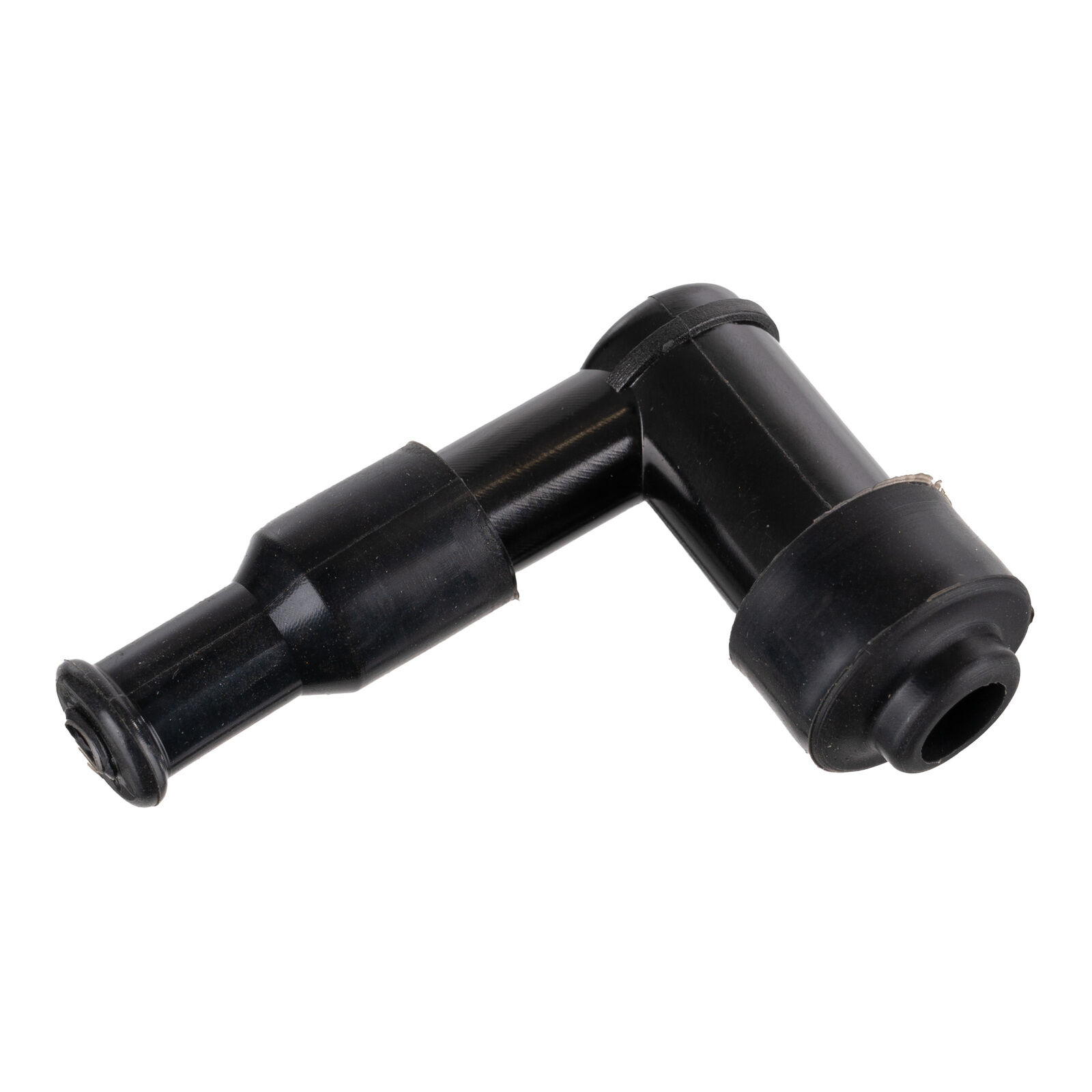 Whites Spark Plug Cap - Right Angle (Black)