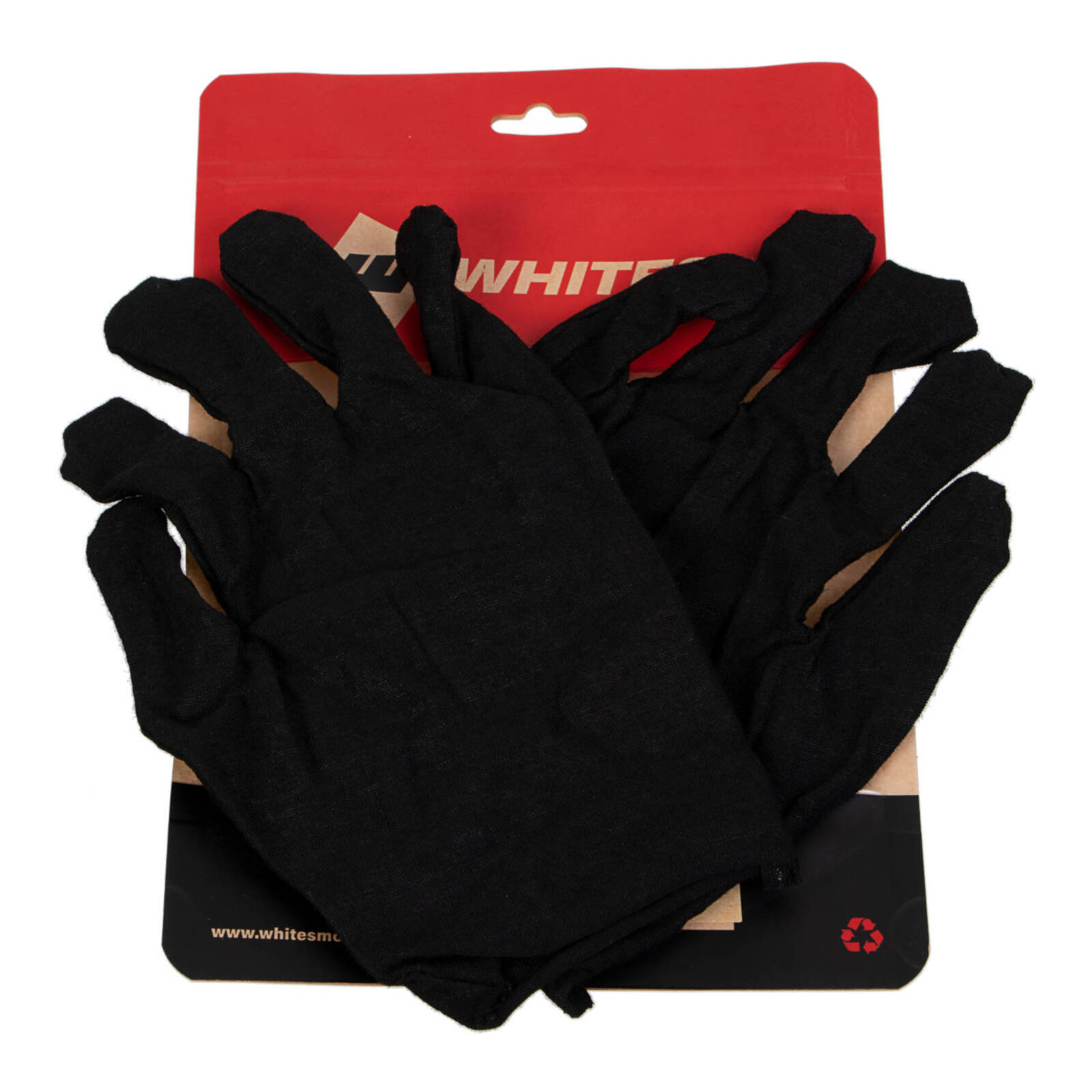 Whites Inner Gloves 16G Light - Black - Large