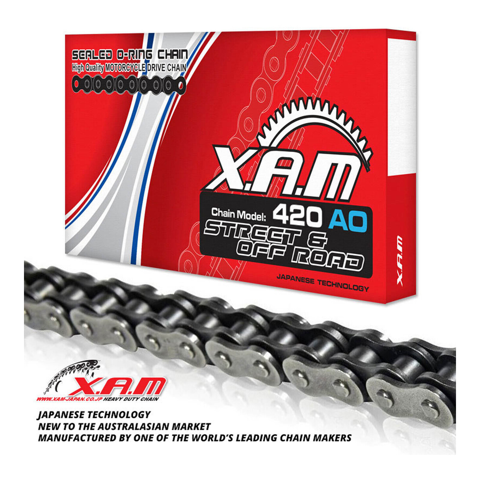 XAM 420AO O-Ring Chain (104L)  with Clip Link