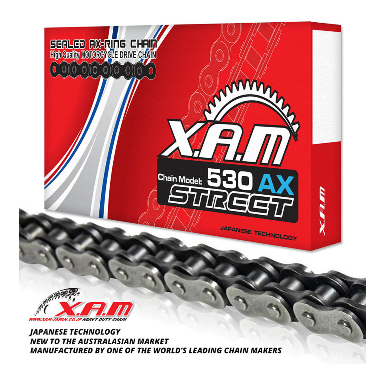 XAM 530AX X-Ring Chain (102L)  with Rivet Link