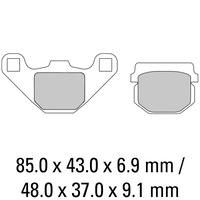 FERODO BRAKE PADS - FDB313EF (PK = 2 Pads) [BQ10]