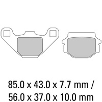 FERODO BRAKE PADS - FDB314EF (PK = 2 Pads) [BQ10]