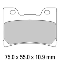 FERODO BRAKE PADS - FDB666P [5MM HOLES] (PK = 2 Pads) [BQ20]