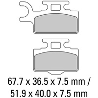 FERODO BRAKE PADS - FDB2110SG (PK = 2 Pads) [BQ20]