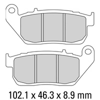 FERODO BRAKE PADS - FDB2179ST (PK = 2 Pads) [BQ25]