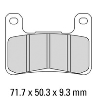 FERODO BRAKE PADS FDB2204CP211 [2178] (PK=2 Pads) [CARBON RACE]