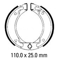 FERODO BRAKE SHOE SET - FSB738A [ECO FRICTION] [BQ10]