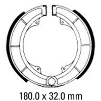 FERODO BRAKE SHOE SET - FSB780