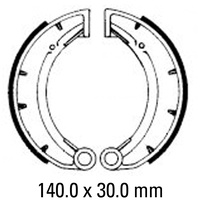 FERODO BRAKE SHOE SET - FSB824