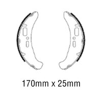 FERODO BRAKE SHOE SET - FSB892EF [ECO FRICTION]