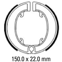 FERODO BRAKE SHOE SET - FSB918 [BSA R - 150 X 22MM]