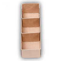 PARTS BOX H/DUTY CARDBOARD 12x4x4 3 COMPARTMENTS