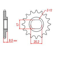 MTX KTM 50 Steel Front Sprocket #415