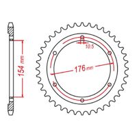 MTX Steel Rear Sprocket #525