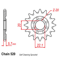 FRONT SPROCKET - STEEL 13T 520P