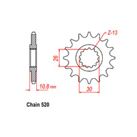 FRONT SPROCKET - STEEL 17T 520P