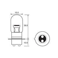 BULB - SEMI HALOGEN 12V 35/35W - PX15D