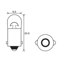 BULB - INSTRUMENT 12V 4W - BA9S - A1374J (min 10 buy)