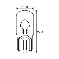 BULB - WEDGE TYPE 6V 3W - T10 - A0922 (min 10 buy)