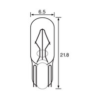 BULB - WEDGE TYPE 12V 3W - T6.5 - A6342 (min 10 buy)