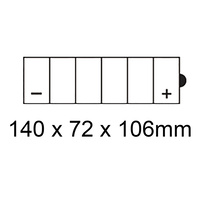 ROADSTAR, STD: 12N6.5-3B / T5 [6.5Ah] CTN4 (DG8.2 - UN2796)