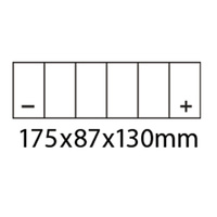 HAIJIU 12V BATTERY MF: HTX15L-BS / T4 [14Ah] CTN6 (DG8.2 - UN2796)   