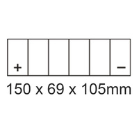 ROADSTAR, DCMF: DT9B-BS / CT9B-BS [8Ah] CTN6 (DG8.2 - UN2796)