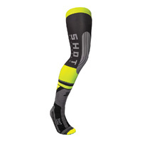 SHOT INTERCEPTOR KNEE BRACE SOCKS NEON YEL