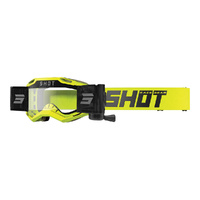 SHOT IRIS 2.0 ROLL-OFF GOGGLES NEON YELLOW GLOSS