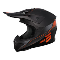 SHOT PULSE HELMET EDGE MATT BLK/ORANGE