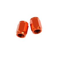 VALVE CAPS TUBE ORANGE STATES MX