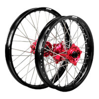 STATES MX WHEEL SET 17/14- BLK/RED/SIL -GAS GAS MC85 SW
