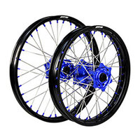 STATES MX WHEEL SET 21/18 - BLK/BLU/BLU - HUSQ TE/FE 14-22