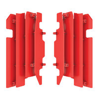 POLISPORT RAD LOUVERS HONDA CR125/250 00-04 - RED